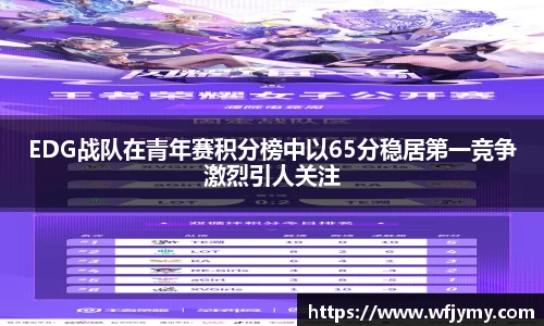 EDG战队在青年赛积分榜中以65分稳居第一竞争激烈引人关注